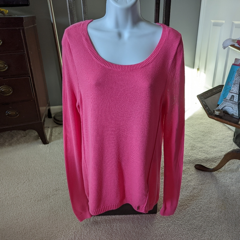 Hollister Long Sleeved Pink Light Sweater Size Large